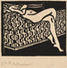 Reproduction of the painting Nude girl lying on a sofa - Ernst Ludwig Kirchner