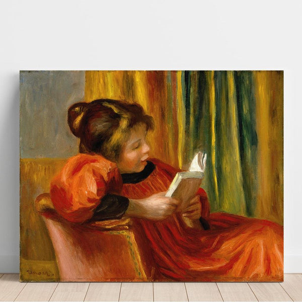 Reproduction of the painting Girl Reading - Pierre-Auguste Renoir