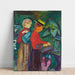 Reproduction of the painting Filles arrosant des fleurs (The Linde Frieze) - Edvard Munch