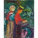 Reproduction of the painting Filles arrosant des fleurs (The Linde Frieze) - Edvard Munch