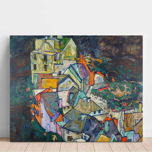 Reproduction of the painting of the cityscape or portrait sketches by Heinrich Benesch - Egon Schiele