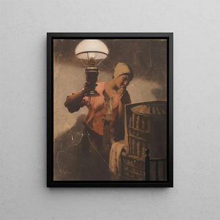 Troubles - Firmin Baes — framed artwork on a wall