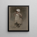 Study of a Child - Firmin Bouisset — framed artwork on a wall