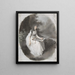 Portrait of a young woman sitting drawing under a tree late 18th - 19th century - Firmin Massot — framed artwork on a wall