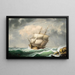 Brick off the coast of Maine - Fitz Henry Lane — framed artwork on a wall