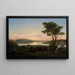 Bras de mer en Nouvelle-Angleterre avec autoportrait - Fitz Henry Lane — framed artwork on a wall