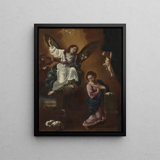 L'Annunciation - Flaminio Torre — framed artwork on a wall