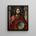 The Christ as Savior of the World - Flemish School — framed artwork on a wall
