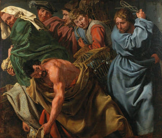 The Christ expelling the merchants from the Temple - Flemish School — artwork view