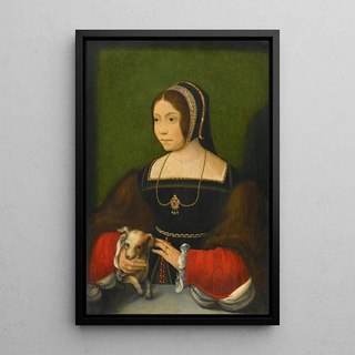 Flemish School - Portrait Of A Lady With A Small Dog.webp