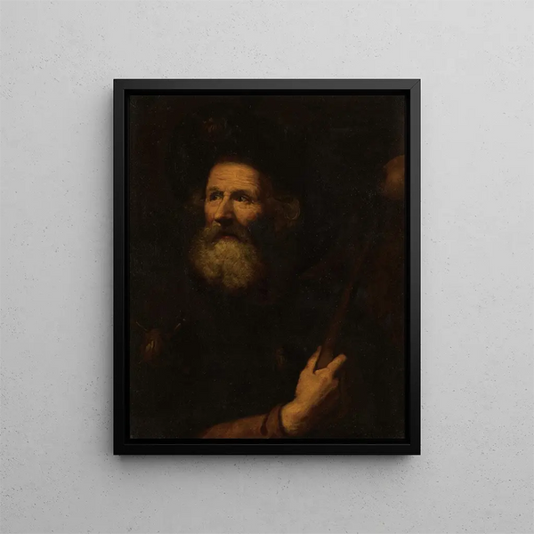 Saint Jacques - Flemish School — framed artwork on a wall