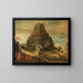La Tour de Babel - Flemish School — framed artwork on a wall