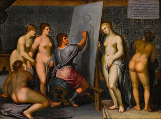 Zeuxis peignant Hélène - Flemish School — artwork view