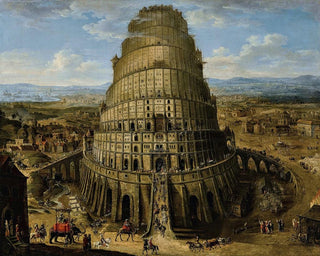 The Tower of Babel - Flemish School of the 17th Century — artwork view