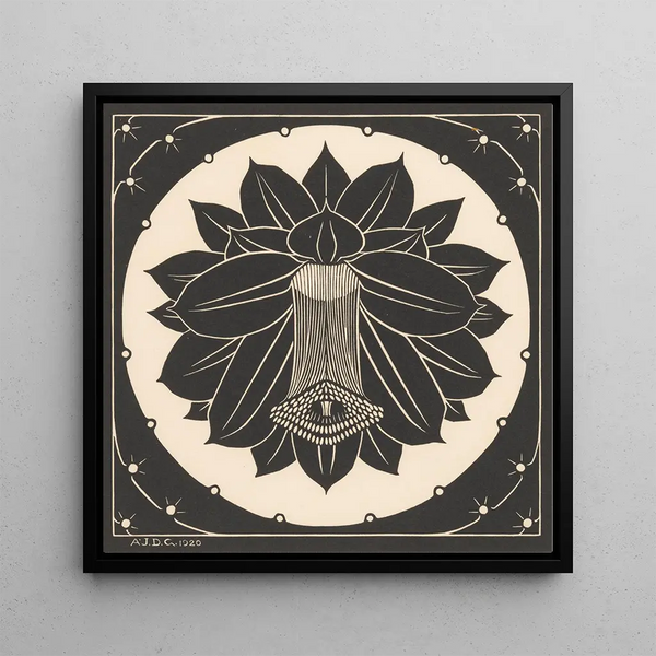 Flower Painting - Julie de Graag — framed artwork on a wall