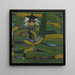 White Flower in the Garden - Paul Klee — framed artwork on a wall