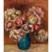 Reproduction of the painting Flowers in a Green Vase - Pierre-Auguste Renoir
