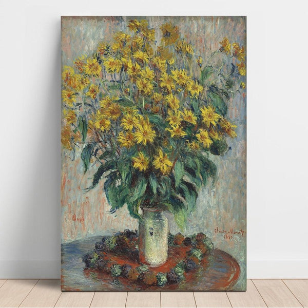 Reproduction of the painting Flowers of Jerusalem artichoke - Claude Monet
