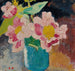 Flowers with yellow hearts blue vase - Louis Valtat — artwork view
