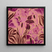 Tropical Flowers Painting - Anonymous — framed artwork on a wall