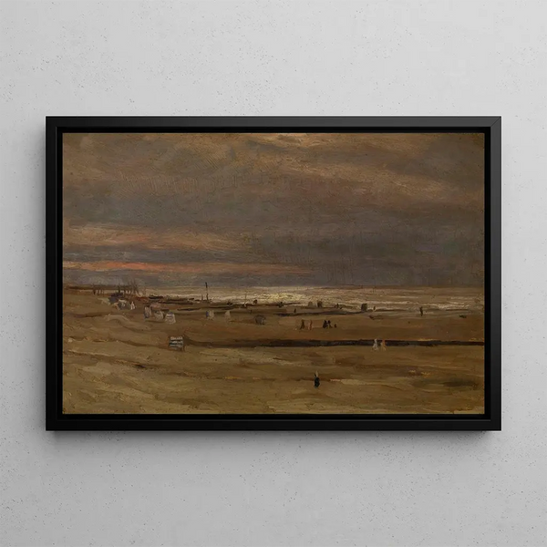 La plage - Félicien Rops — framed artwork on a wall