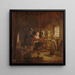 Flirtation dans une étable - Govert Dircksz Camphuysen — framed artwork on a wall