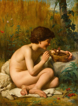 The bird catcher - Félix Auguste Clément — artwork view