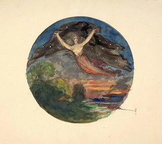 Allegory of the Night - Félix Bracquemond — artwork view