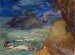 a couple embracing in a marine landscape - Félix Bracquemond — artwork view