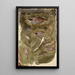 Fish - Félix Bracquemond — framed artwork on a wall