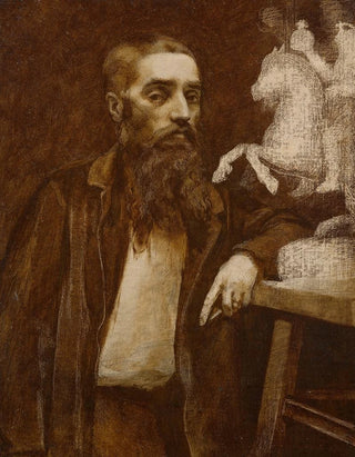 Portrait of the sculptor Armand Le Véel - Félix Bracquemond — artwork view