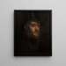 Self-portrait with a top hat - Félix Bracquemond — framed artwork on a wall