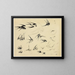 Les Hirondelles - Félix Bracquemond — framed artwork on a wall