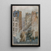 L'Avenue du Maine XIVe Paris view from the 6th floor of no. 42 Gassendi street - Félix Brard — framed artwork on a wall