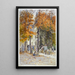 La place des Écoles et le square de la Mairie du XIVe arrondissement - Félix Brard — framed artwork on a wall