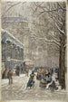 La place du Marché, la rue Brézin et l'avenue du Maine - Félix Brard — artwork view