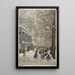 La place du Marché, la rue Brézin et l'avenue du Maine - Félix Brard — framed artwork on a wall