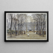 La place du marché Montrouge - Félix Brard — framed artwork on a wall