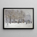 La rue Gassendi, l'avenue du Maine et la rue des Plantes sous la neige en février 1916 - Félix Brard — framed artwork on a wall