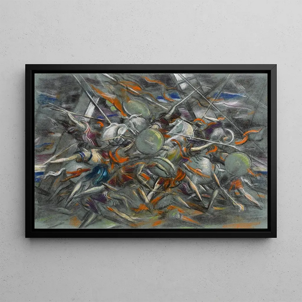 Untitled Painting - Félix Del Marle — framed artwork on a wall