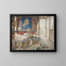 Architectural Fantasy Painting in the Style of Pompeii - Félix Duban — framed artwork on a wall