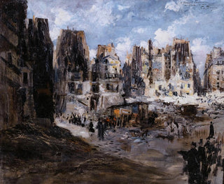 The piercing of the avenue de l'Opéra - Félix Hilaire Buhot — artwork view