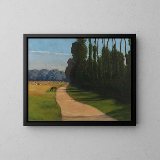 the Red Cross Path - Félix Vallotton — framed artwork on a wall