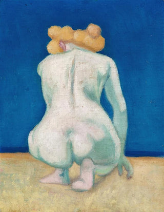 a Blonde Woman Crouching from Behind - Félix Vallotton — artwork view