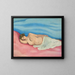 Woman lying down - Félix Vallotton — framed artwork on a wall