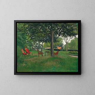 Les Fauteuils de Varengeville - Félix Vallotton — framed artwork on a wall