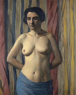 Nude painting with blue belt - Félix Vallotton — artwork view