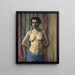 Nude painting with blue belt - Félix Vallotton — framed artwork on a wall