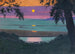 Sunset at Grace, orange and purple sky - Félix Vallotton — artwork view
