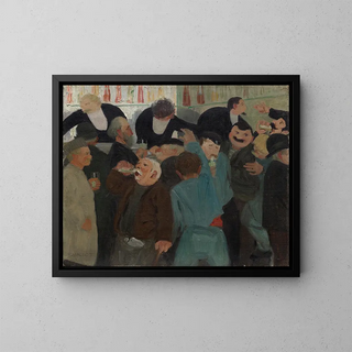 Le Bistro - Félix Vallotton — framed artwork on a wall